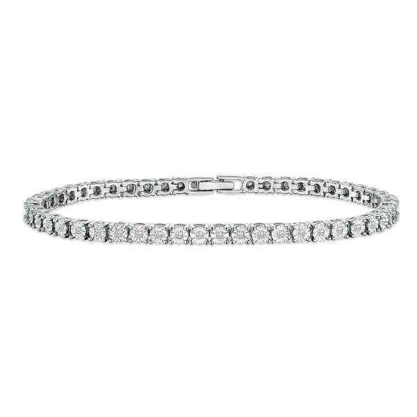 Silver Lab Diamond Set 0.57ct Tennis Bracelet